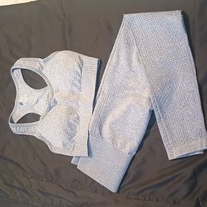 Gray Two-Piece Activewear Set